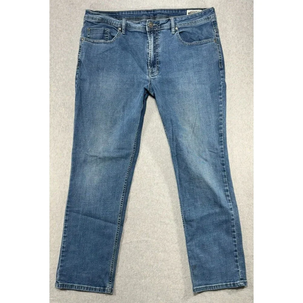 Buffalo David‎ Bitton Jeans Mens 38x30* Blue Jackson X Straight Stretch Denim